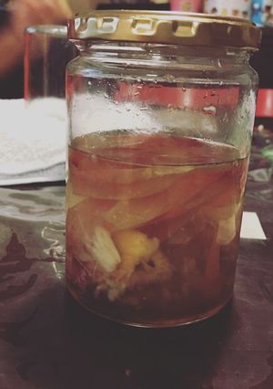 桃の天然酵母　酵母液-レシピのメイン写真