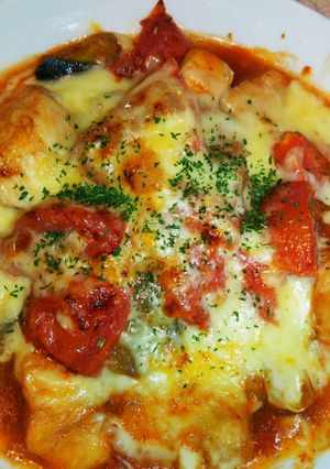 鶏肉とトマトのこんがりチーズ焼き♪-レシピのメイン写真