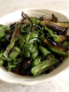 夏野菜の煮浸し〜ナスピーマンオクラ〜-レシピのメイン写真