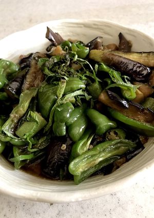 夏野菜の煮浸し〜ナスピーマンオクラ〜-レシピのメイン写真