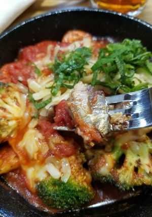 ワイン片手に食べたい鰯缶のトマト煮こみ-レシピのメイン写真