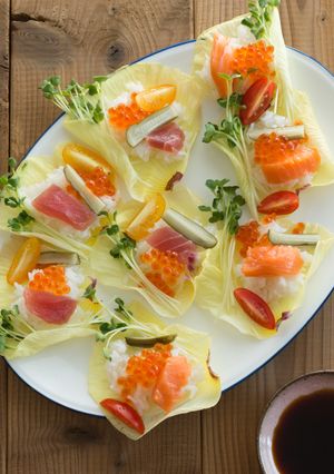 花オクラの寿司サラダ-レシピのメイン写真