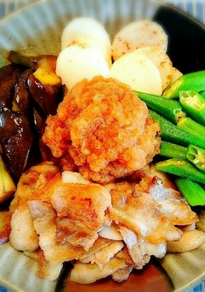 豚バラ肉と夏野菜の大根おろしソース-レシピのメイン写真