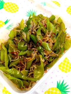万願寺とうがらしとじゃこの麺つゆ炒め☆-レシピのメイン写真