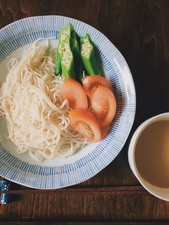 甘酒ごまだれそうめん-レシピのメイン写真