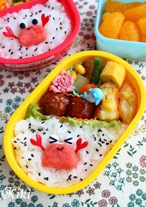 キャラ弁*たらこdeカニさん-レシピのメイン写真