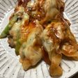 餃子リメイク、トマトソース煮