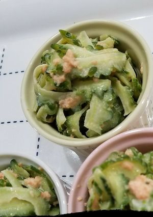 子どもが大好き☆給食のゴーヤーサラダ！-レシピのメイン写真