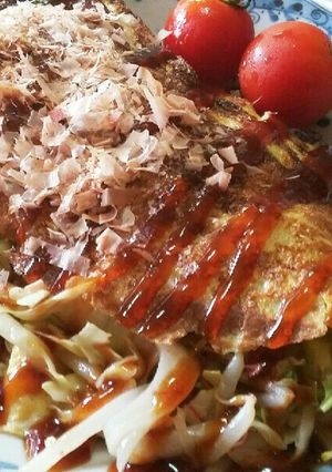 キャベツとコンビーフのオムレツ-レシピのメイン写真