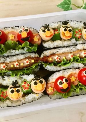 セサミストリート☆おにぎらず-レシピのメイン写真