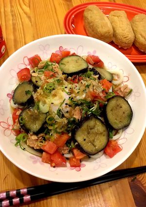 ナスが美味しい冷やしうどん(o^^o)-レシピのメイン写真