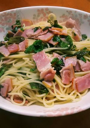 ベーコンと大葉のシンプルパスタ-レシピのメイン写真