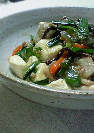 ニラたっぷり～♪ 和風マーボー豆腐-レシピのメイン写真
