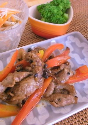 豚肉とパプリカの豆鼓炒め-レシピのメイン写真