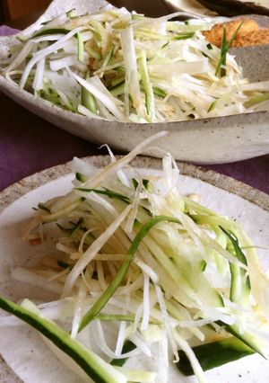 大根ときゅうりの塩昆布醤油サラダ-レシピのメイン写真