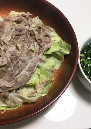 レンジで出来る＊簡単豚バラ蒸し➕うまダレ-レシピのメイン写真