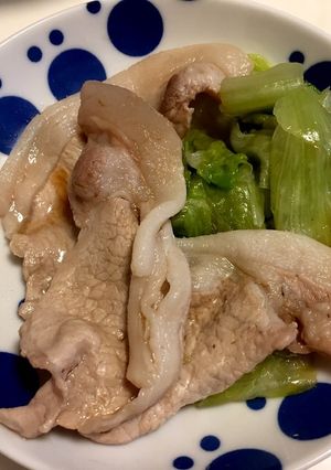 豚肉とレタスのサッパリポン酢味-レシピのメイン写真