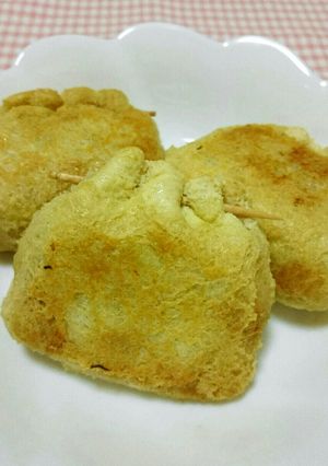 お腹満足♪油揚げの具沢山包み焼き-レシピのメイン写真