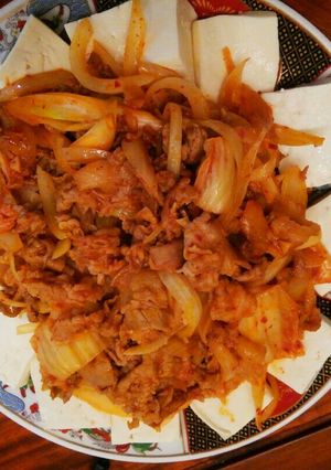 韓国語の教科書通りの豆腐キムチ-レシピのメイン写真