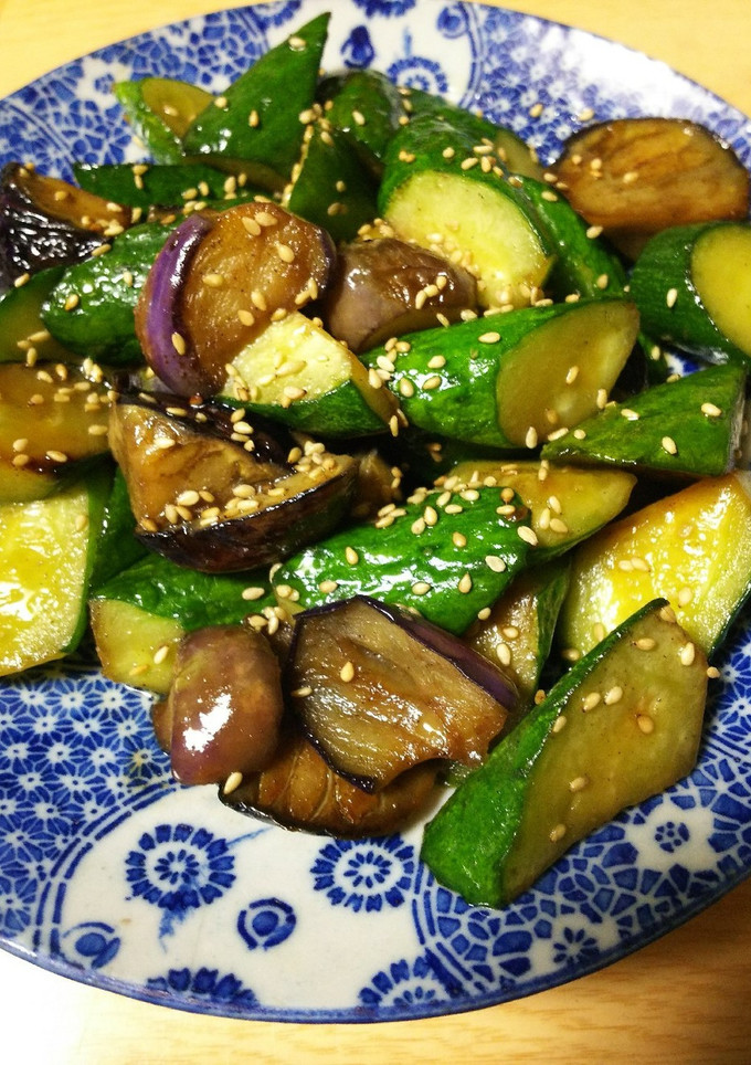 簡単きゅうりと茄子の炒め物-レシピのメイン写真