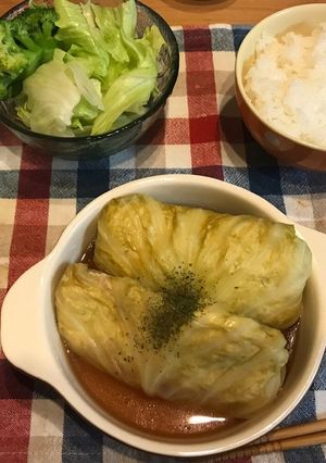 ヘルシー!和風ロールキャベツ-レシピのメイン写真