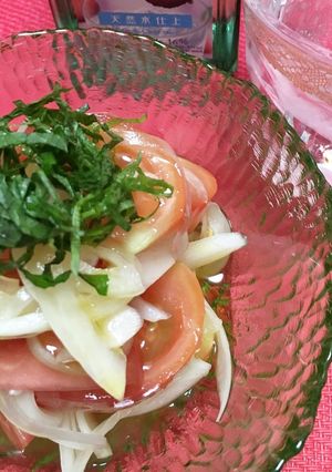 酢玉ねぎとトマトのおつまみ-レシピのメイン写真
