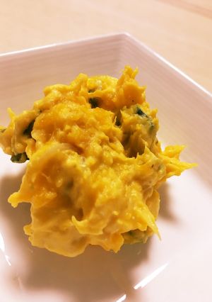 1歳5カ月幼児食☆簡単かぼちゃサラダ-レシピのメイン写真
