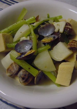 洋風☆あさりとかぶの高野豆腐-レシピのメイン写真