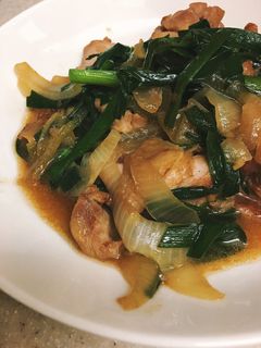鶏肉のねぎにら炒め-レシピのメイン写真