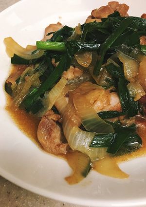 鶏肉のねぎにら炒め-レシピのメイン写真