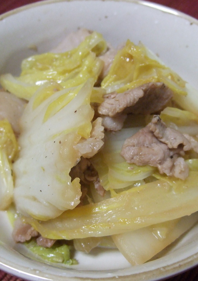 白菜と豚肉の炒め煮-レシピのメイン写真