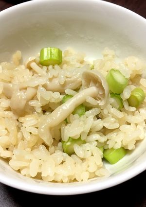 鮮やかアスパラの炊き込みごはん-レシピのメイン写真