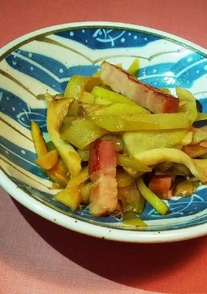 摘果メロンとエリンギ炒め物-レシピのメイン写真
