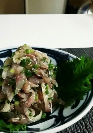 アジのタタキ　-レシピのメイン写真