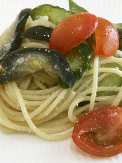 ササッと☆ぬか漬けとチーズの冷製パスタ-レシピのメイン写真