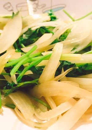 簡単、パクチー ポン酢炒め-レシピのメイン写真