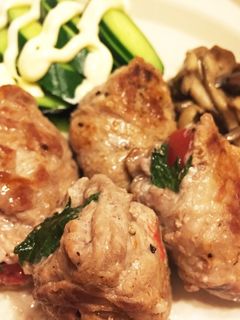トマト豚肉巻き-レシピのメイン写真