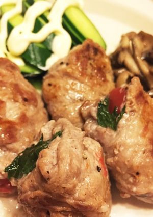 トマト豚肉巻き-レシピのメイン写真
