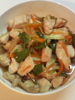 とり胸肉と野菜の炒め物-レシピのメイン写真