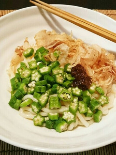 ねばねばオクラの冷やしうどん-レシピのメイン写真