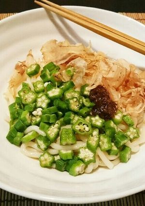 ねばねばオクラの冷やしうどん-レシピのメイン写真