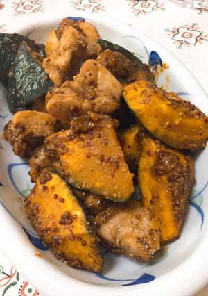 かぼちゃと鶏もも肉のハニーマスタード-レシピのメイン写真