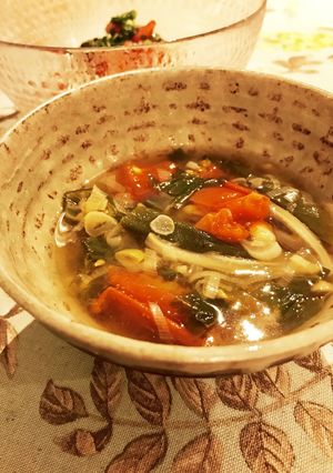 夏野菜とセロリのスープ-レシピのメイン写真