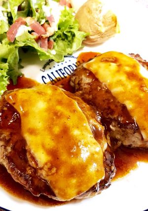 肉感たっぷり♡ハンバーグ-レシピのメイン写真