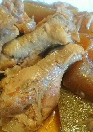 冬瓜と鳥手羽元あっさり煮♪-レシピのメイン写真
