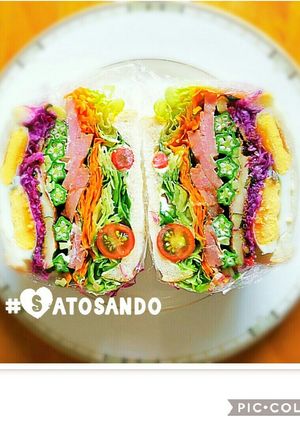 野菜♡ボリュームサンド弁当♥沼サンド風-レシピのメイン写真