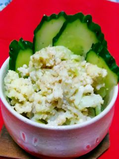 カリフラワーの、ゴマ味噌マヨ和え☆-レシピのメイン写真