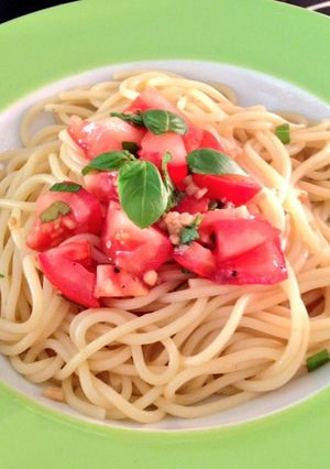トマトの冷製パスタ-レシピのメイン写真