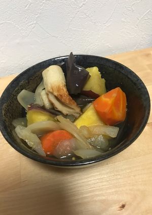 ナスとちくわの甘露煮-レシピのメイン写真