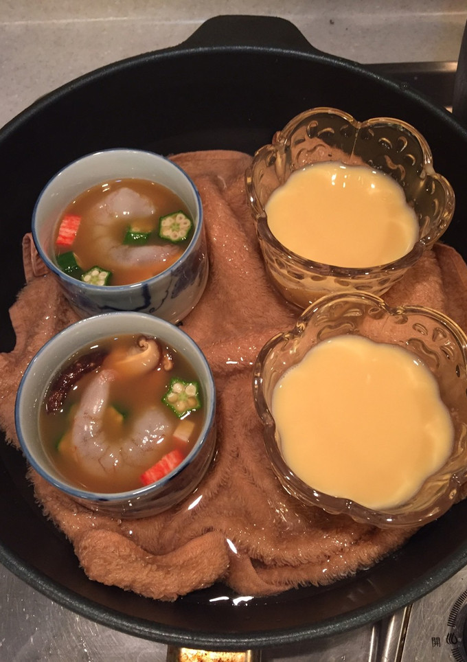 茶碗蒸しとプリン一緒に作成-レシピのメイン写真
